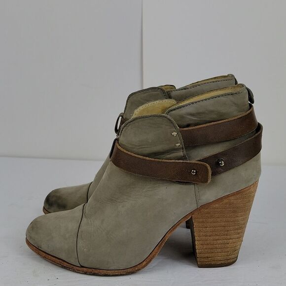 Rag & Bone New York Harrow Leather Ankle Women's Booties - Picture 4 of 13